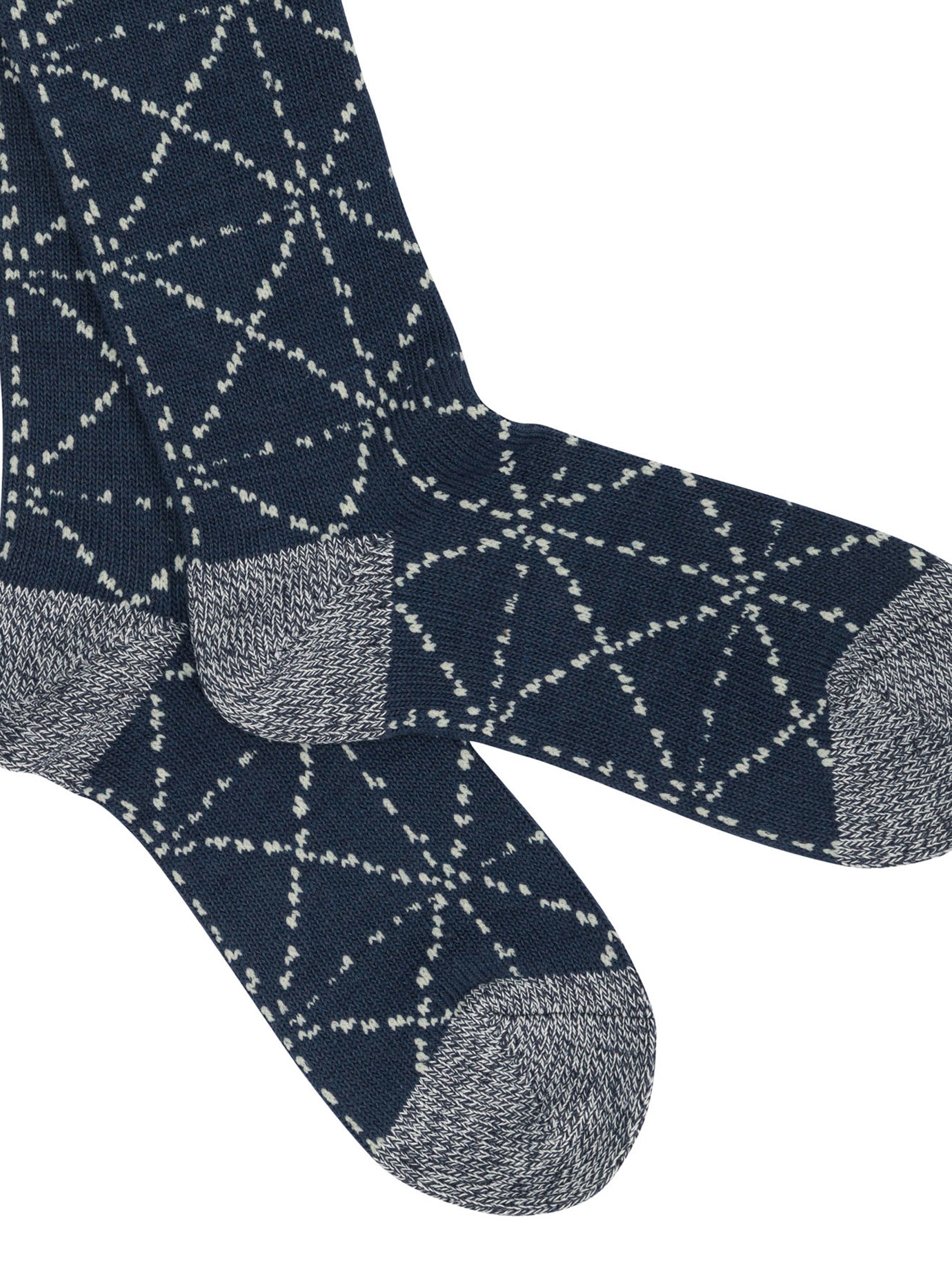 Kapital "Sashiko" Socks - Blue