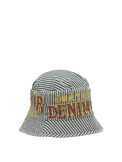 Kapital "Laundry" bucket hat - White