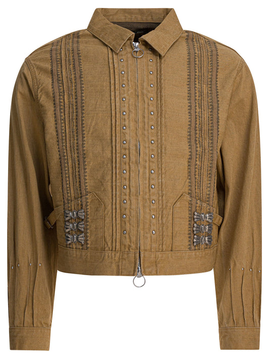 Kapital "Drizzler" overshirt jacket - Beige