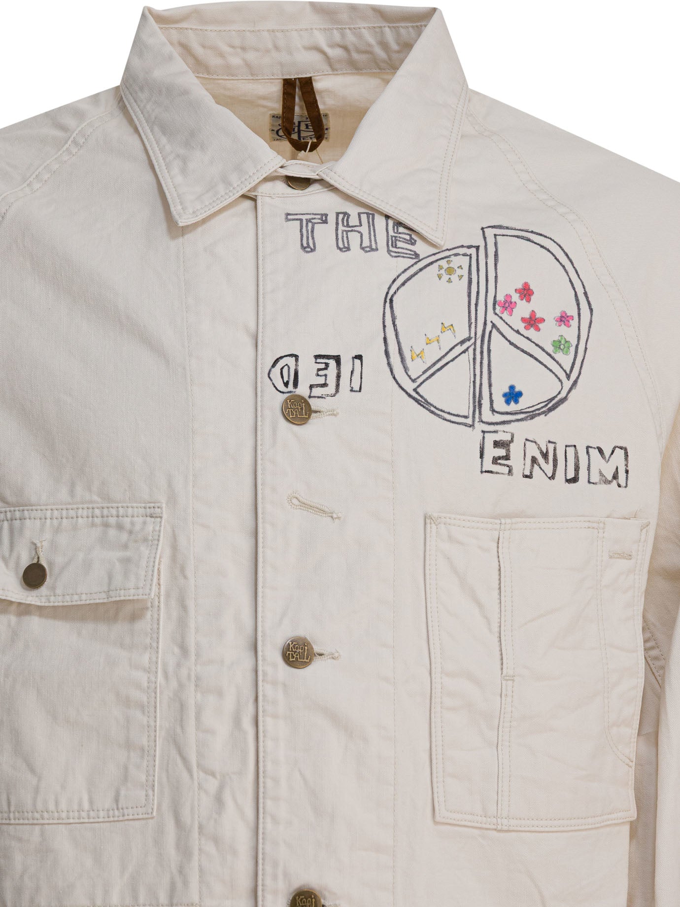 Kapital "Memorial Paint" overshirt jacket - Beige
