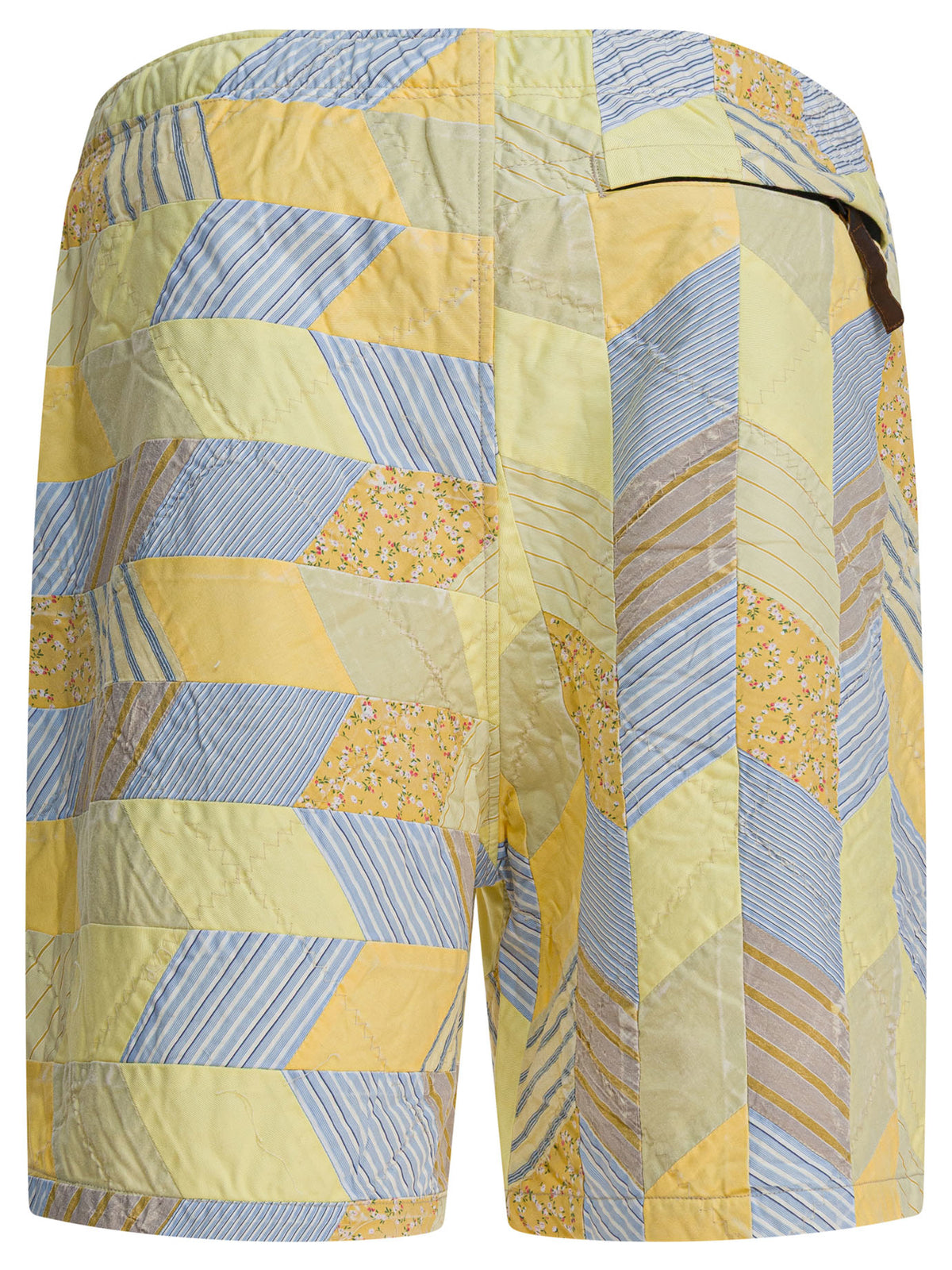 Kapital Patchwork quilted "Yabane" short - Yellow