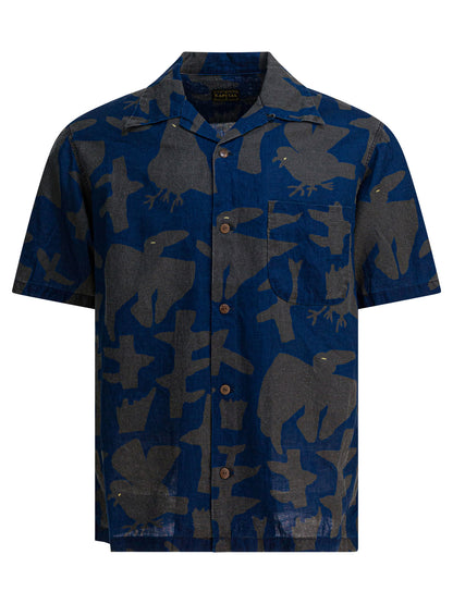 Kapital "Guiding Light" Aloha Shirt - Blue