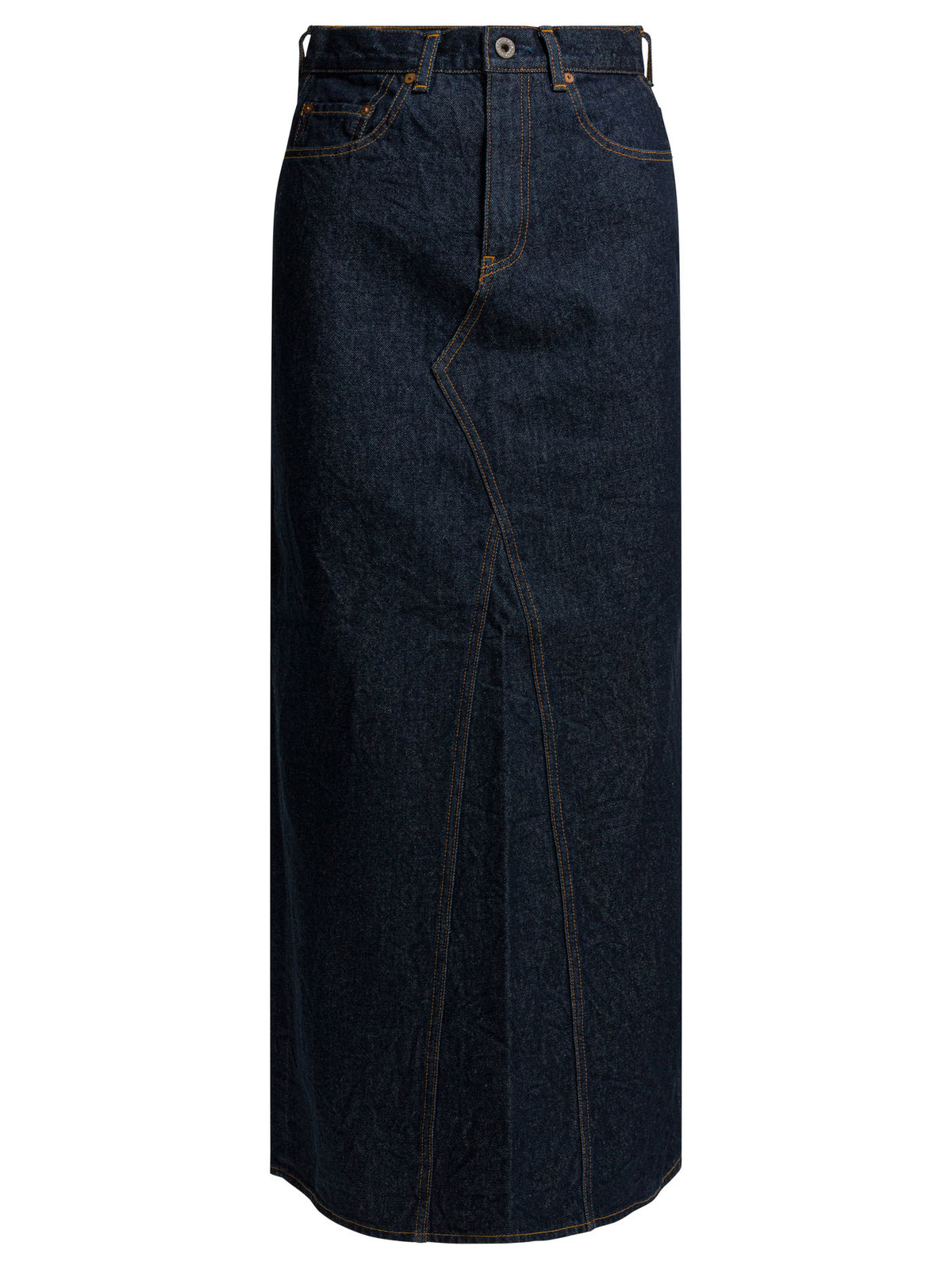Kapital Denim midi skirt - Blue