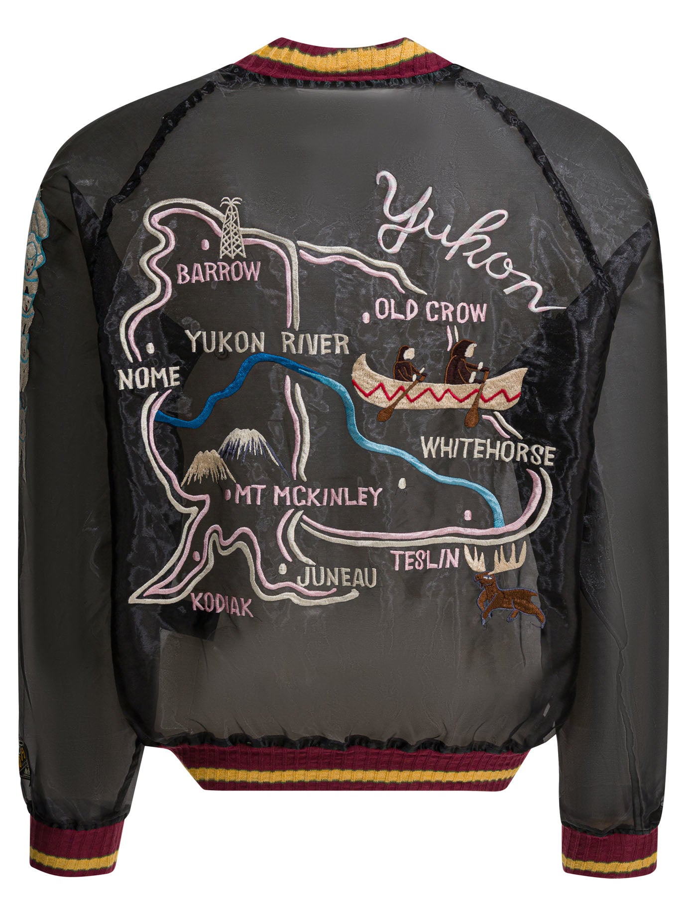 Kapital "Sheer Pearl Mosquito Guard" Bomber jacket - Black