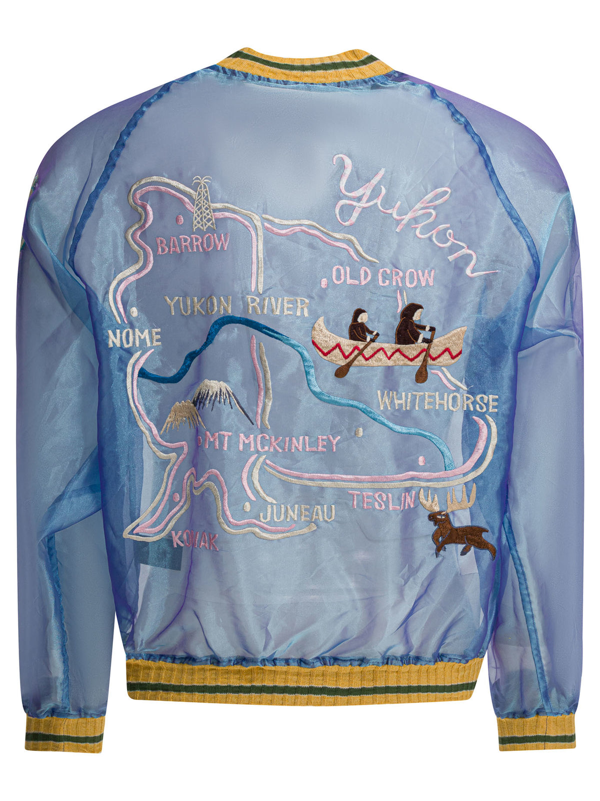 Kapital "Sheer Pearl Mosquito Guard" Bomber jacket - Light Blue