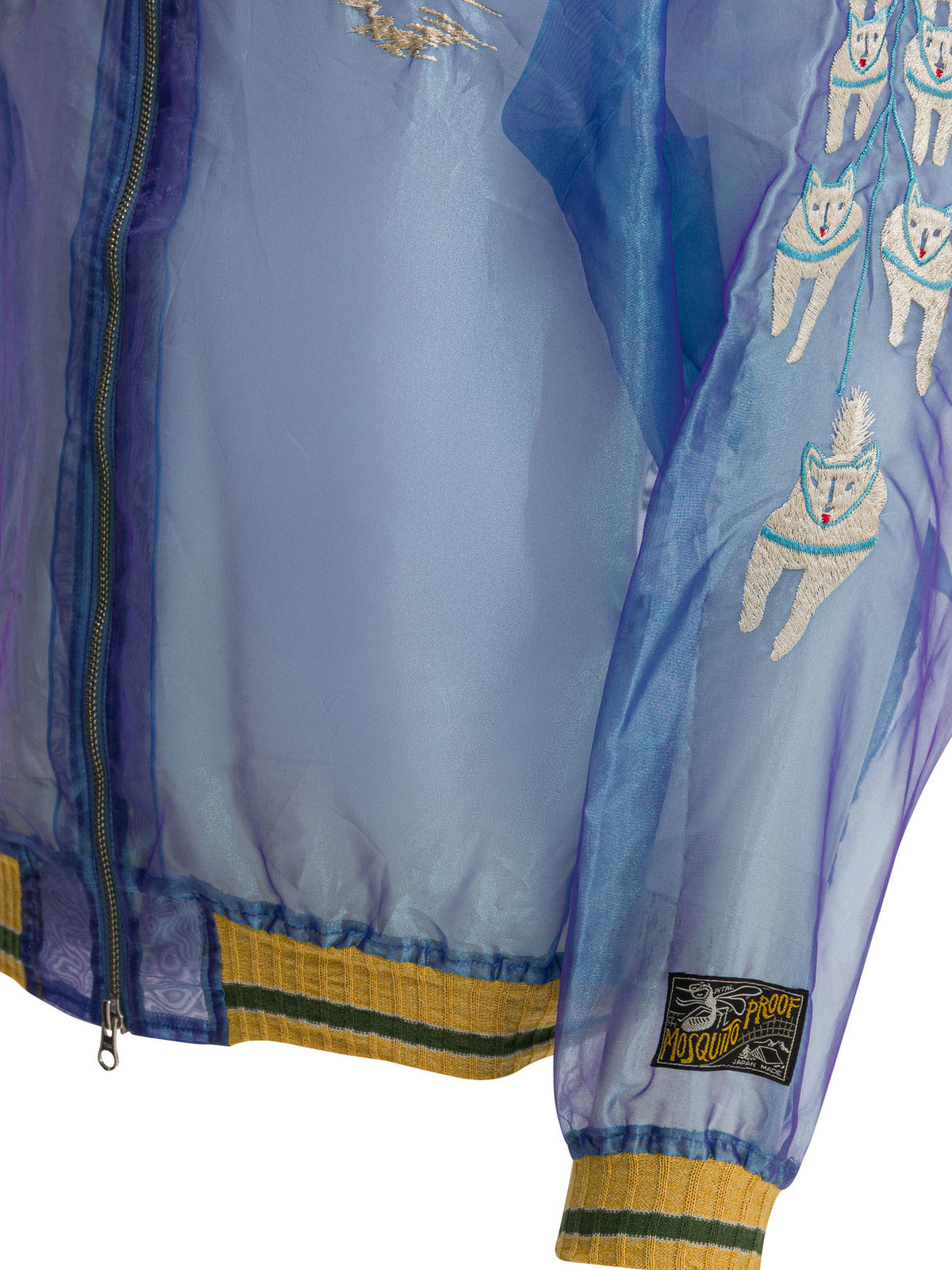 Kapital "Sheer Pearl Mosquito Guard" Bomber jacket - Light Blue