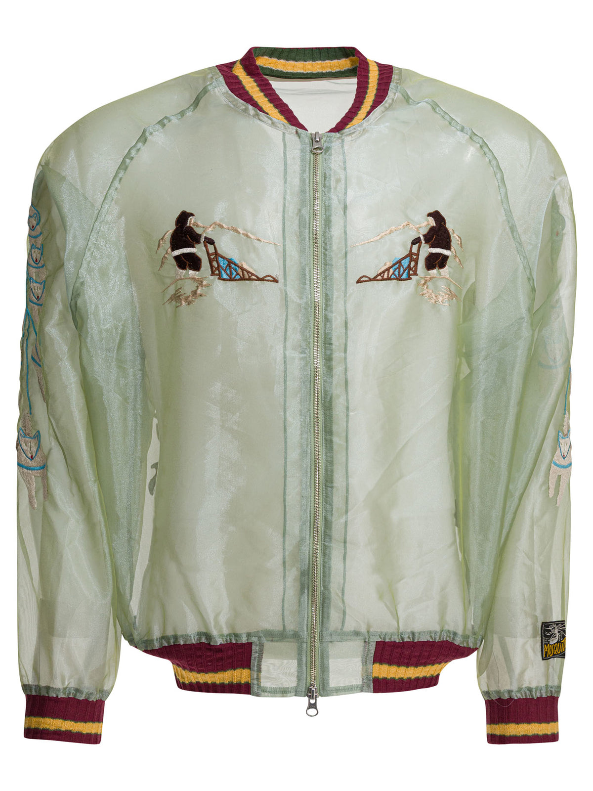 Kapital "Sheer Pearl Mosquito Guard" Bomber jacket - Green