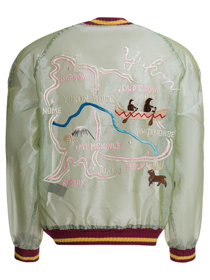 Kapital "Sheer Pearl Mosquito Guard" Bomber jacket - Green