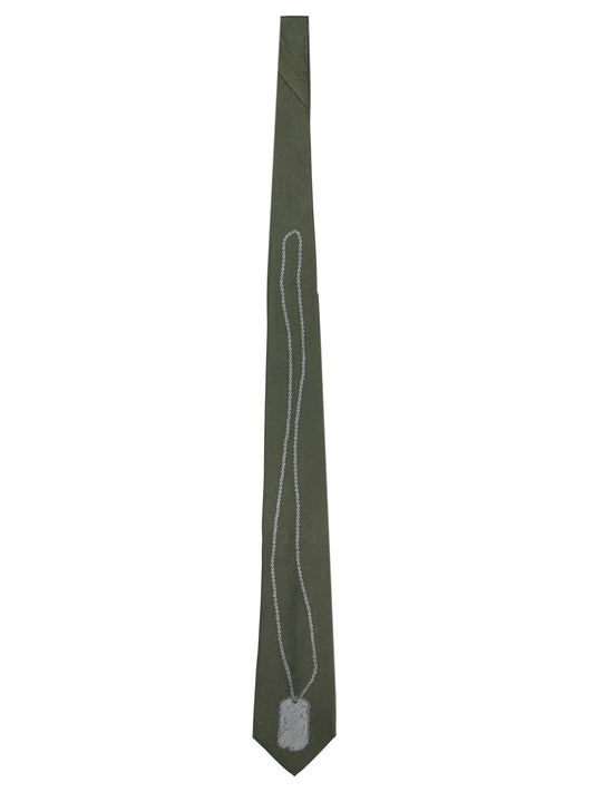 Kapital "Dog-Tag" Tie - Beige