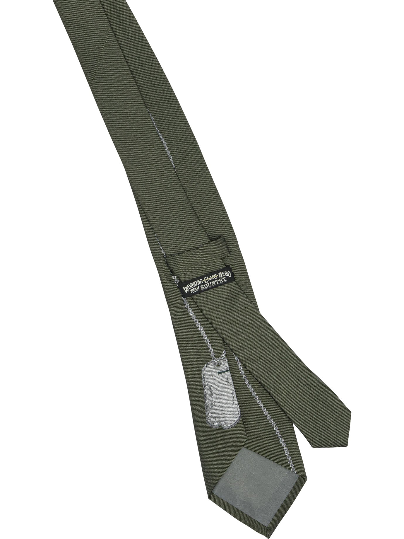 Kapital "Dog-Tag" Tie - Beige