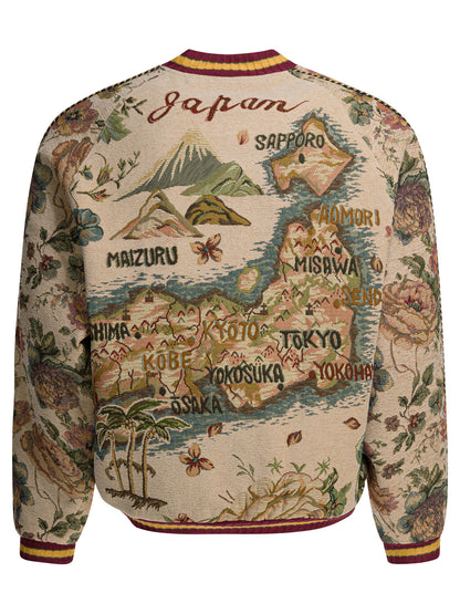 Kapital "Gobelin Souvenir" Bomber jacket - Beige
