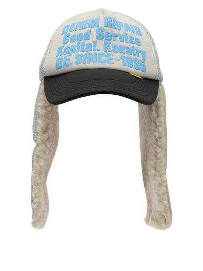 Kapital "Denim Repair Service Lumber" trucker hat - Grey