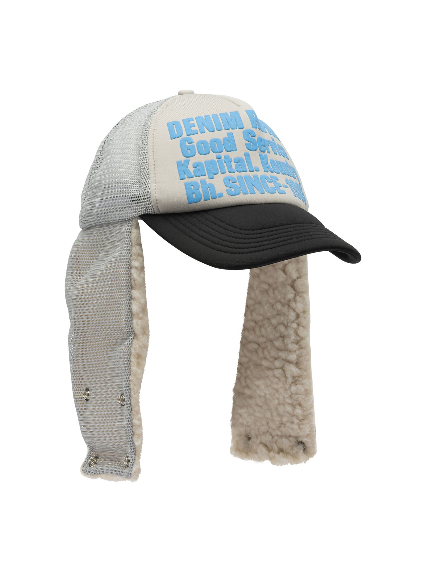Kapital "Denim Repair Service Lumber" trucker hat - Grey