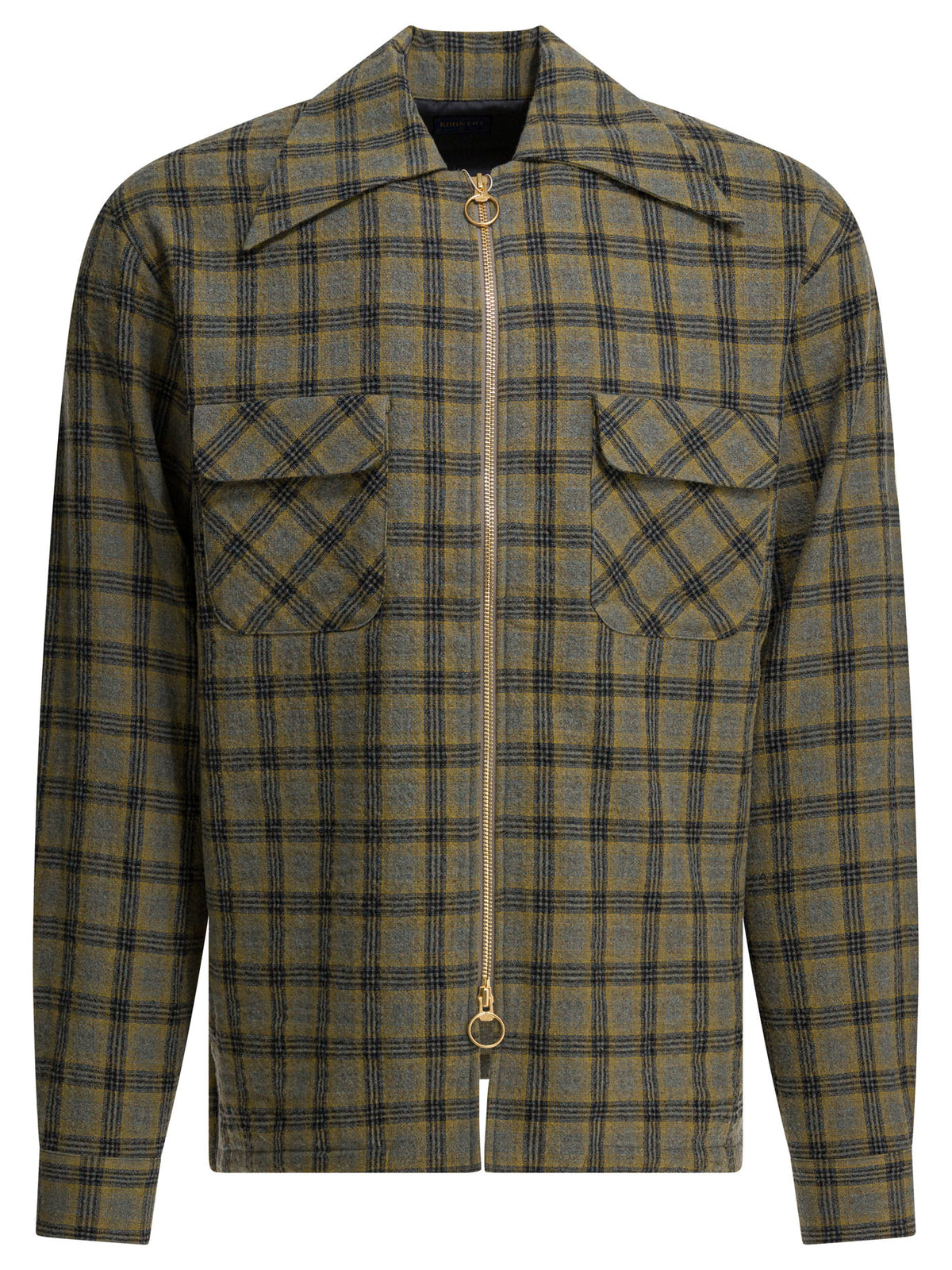 Kapital Plaid overshirt jacket - Yellow