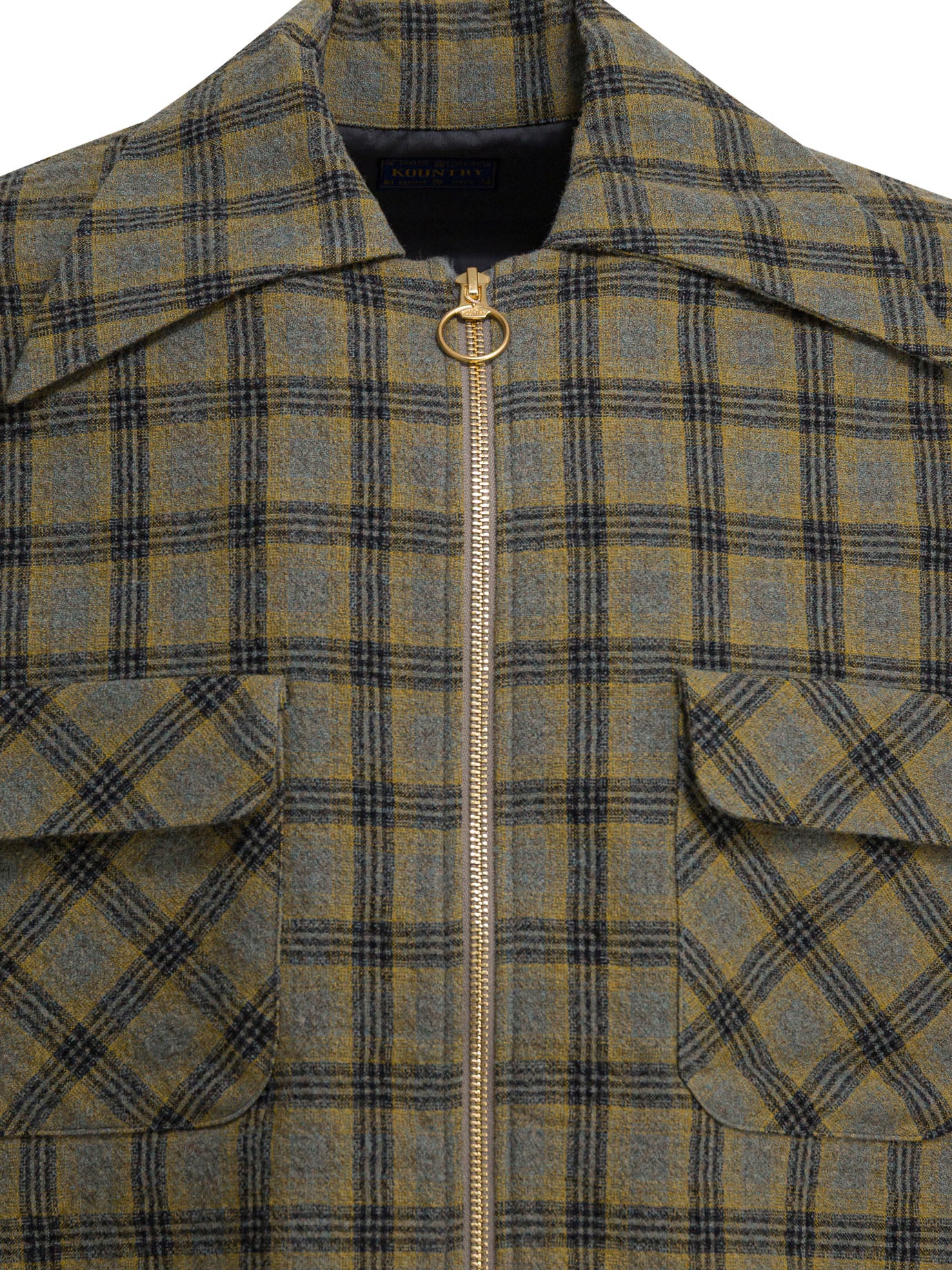 Kapital Plaid overshirt jacket - Yellow