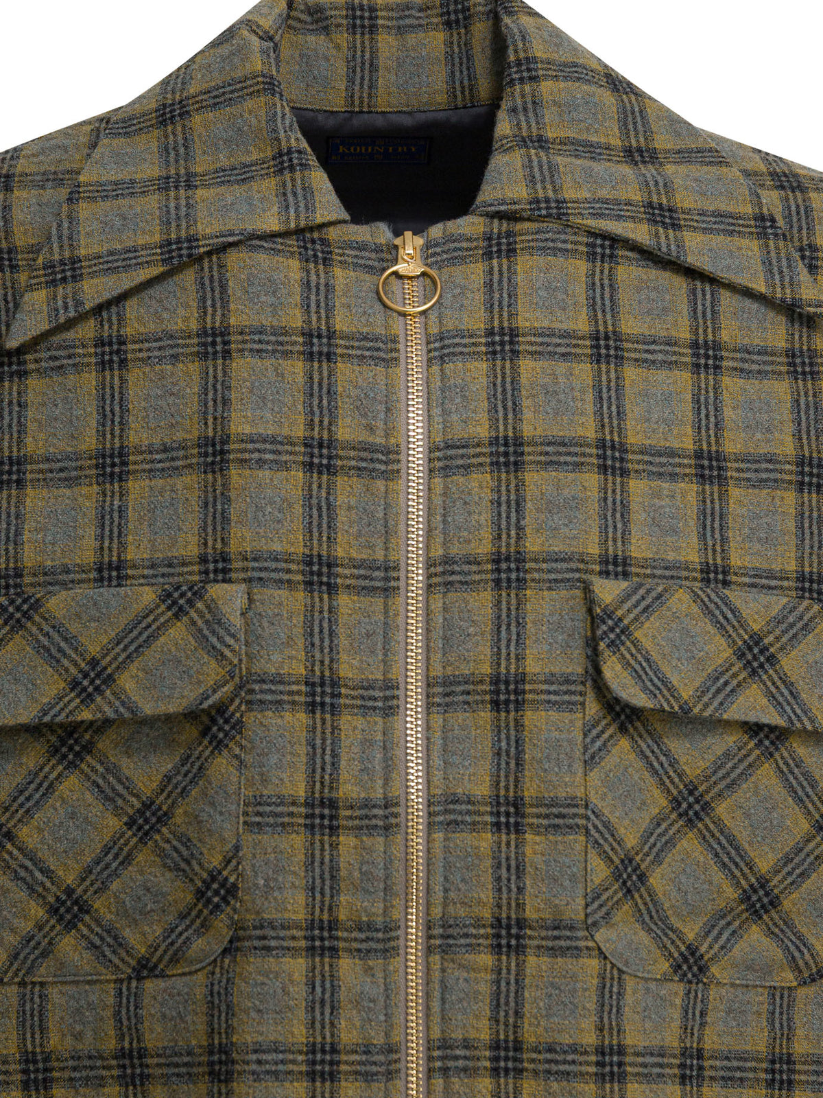 Kapital Plaid overshirt jacket - Yellow