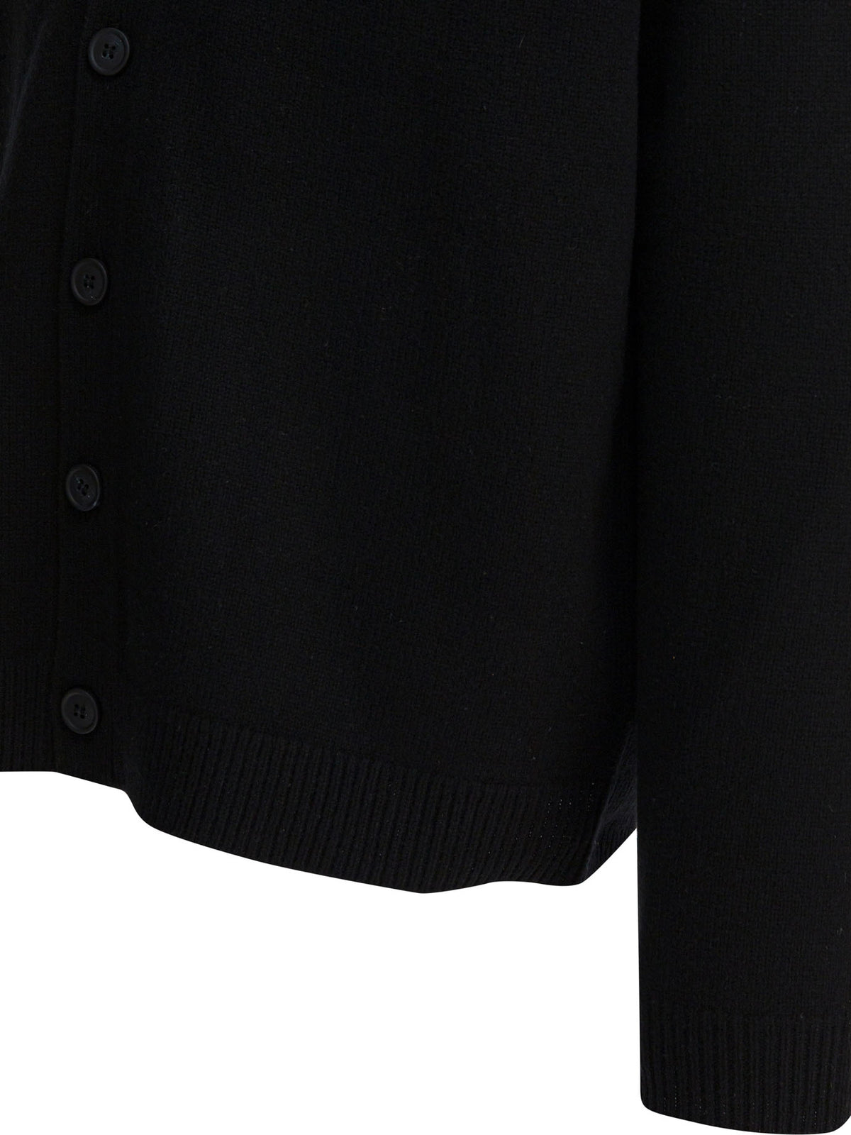 Maison Kitsuné "Fox Head" Cardigan - Black