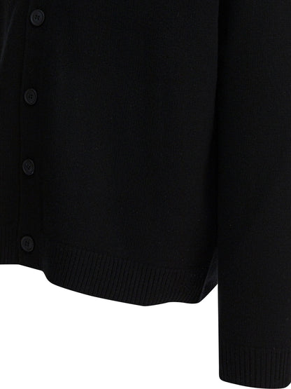 Maison Kitsuné "Fox Head" Cardigan - Black