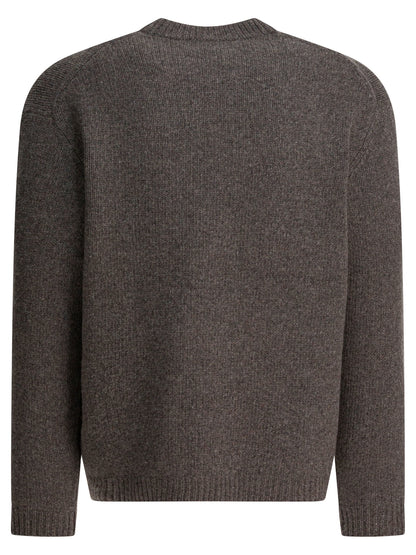 Maison Kitsuné Wool sweater with Dressed Fox - Grey