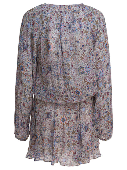 Marant éToile Floral flared dress - Beige