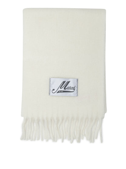 Marni Alpaca scarf - White