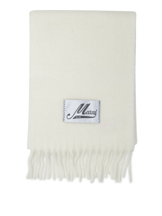 Marni Alpaca scarf - White