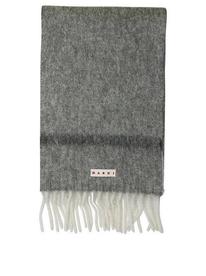 Marni Mohair and alpaca scarf - Grey