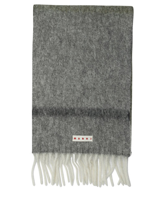Marni Mohair and alpaca scarf - Grey