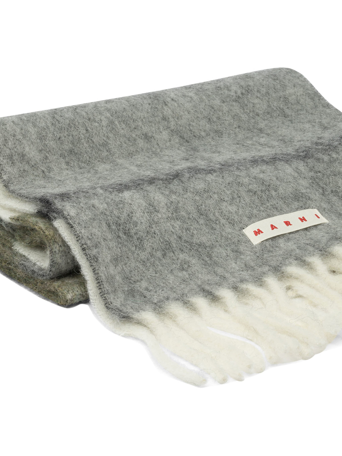 Marni Mohair and alpaca scarf - Grey