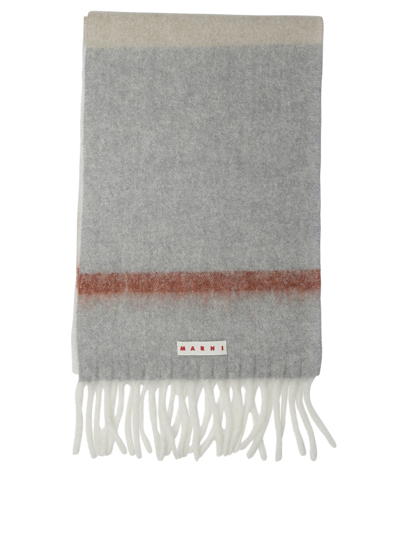 Marni Mohair and alpaca scarf - Grey