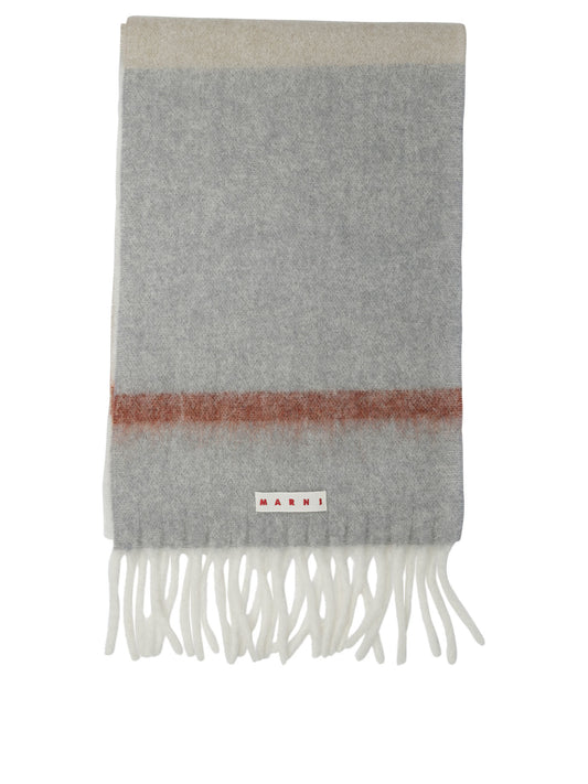 Marni Mohair and alpaca scarf - Grey