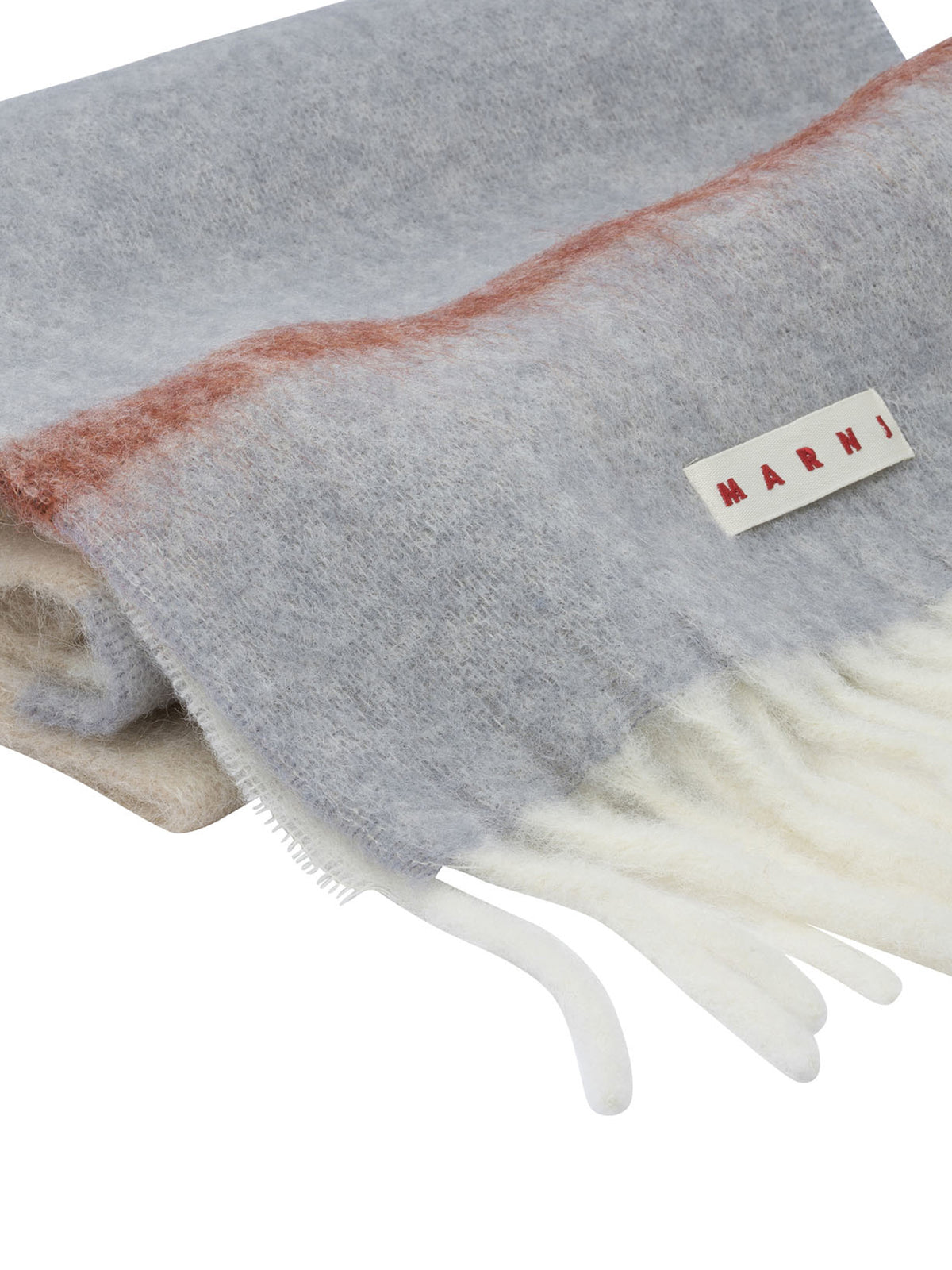 Marni Mohair and alpaca scarf - Grey
