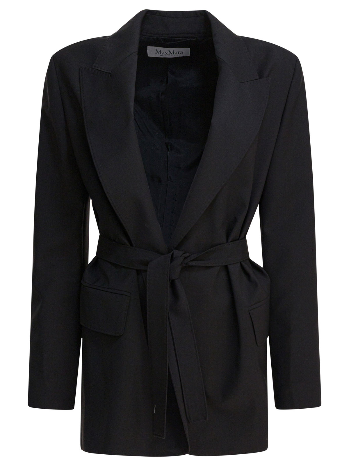 Max Mara Wool canvas blazer - Black