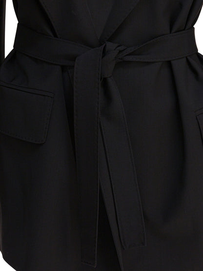 Max Mara Wool canvas blazer - Black