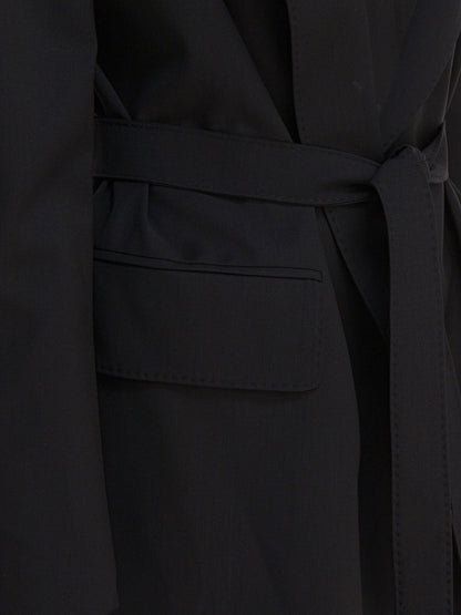 Max Mara Wool canvas blazer - Black