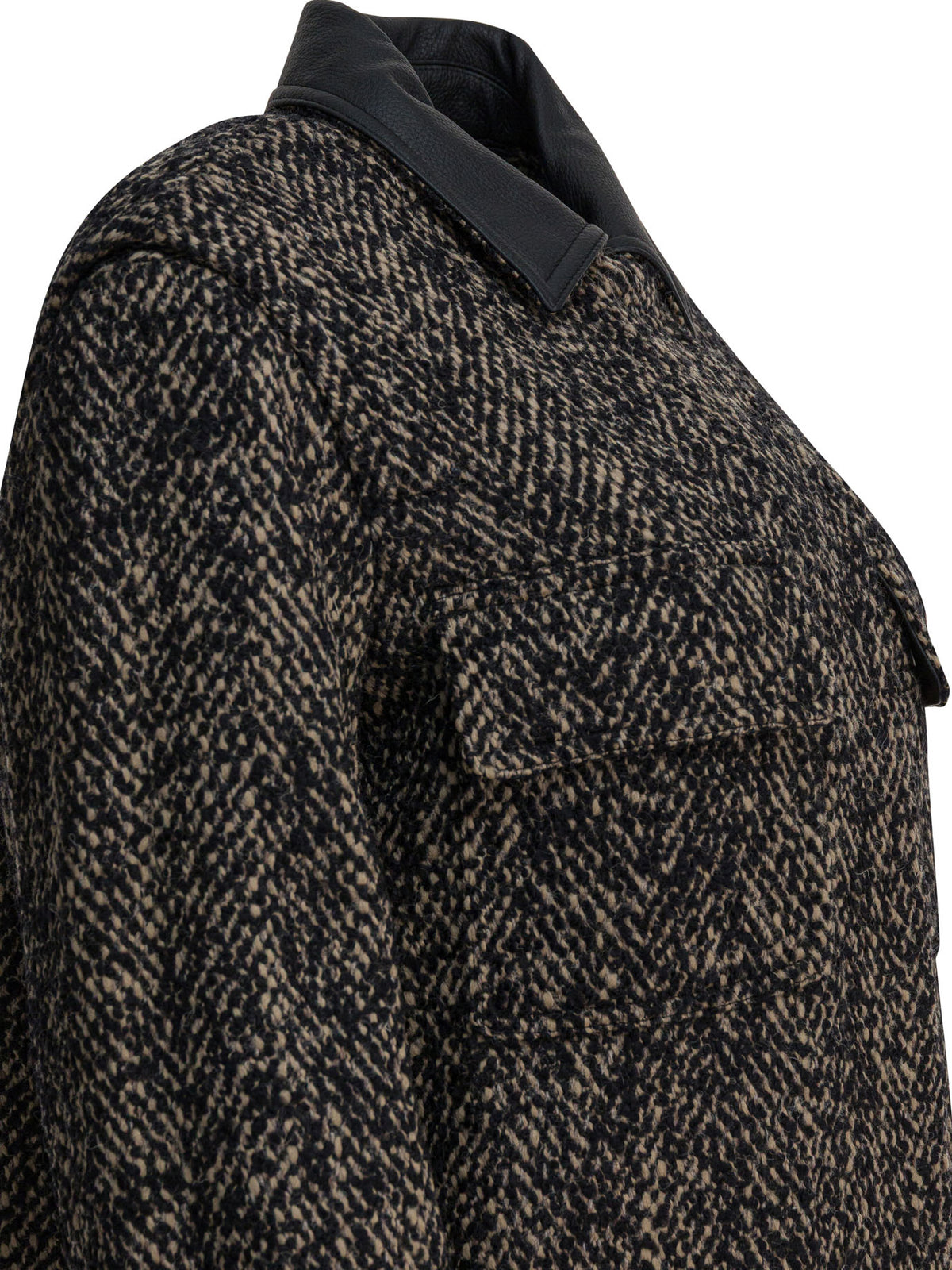 Max Mara Tweed wool coat - Brown