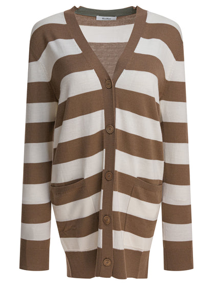 Max Mara Cardigan with 1951 lettering - Brown