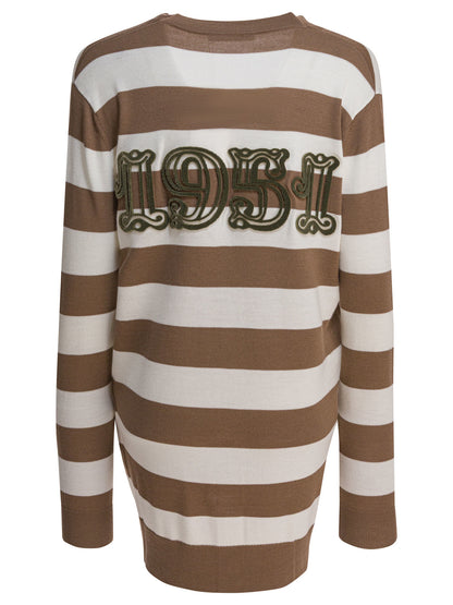 Max Mara Cardigan with 1951 lettering - Brown