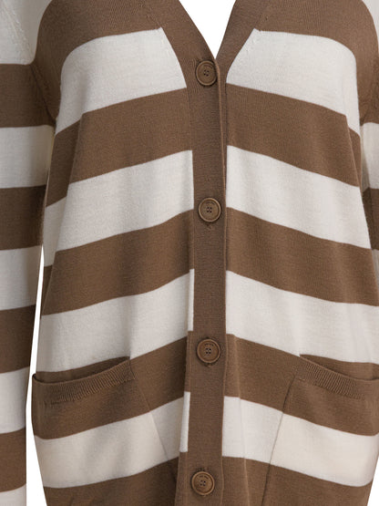 Max Mara Cardigan with 1951 lettering - Brown