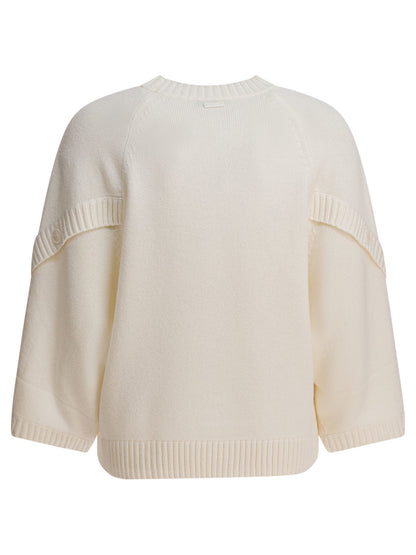 Max Mara Wool and cashmere over sweater - White