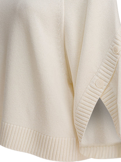 Max Mara Wool and cashmere over sweater - White