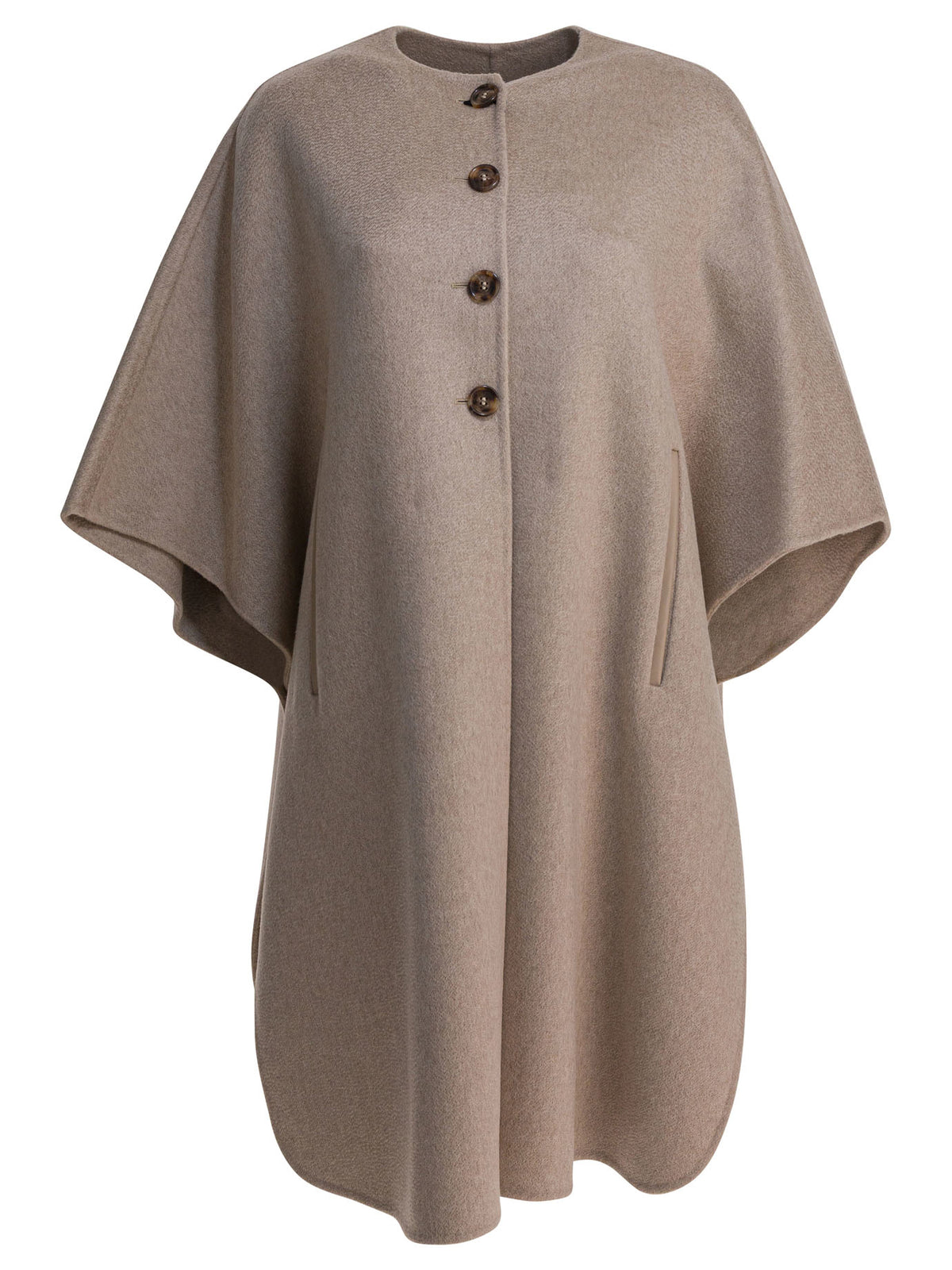 Max Mara Cashmere midi cape - Beige