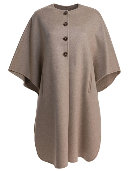 Max Mara Cashmere midi cape - Beige