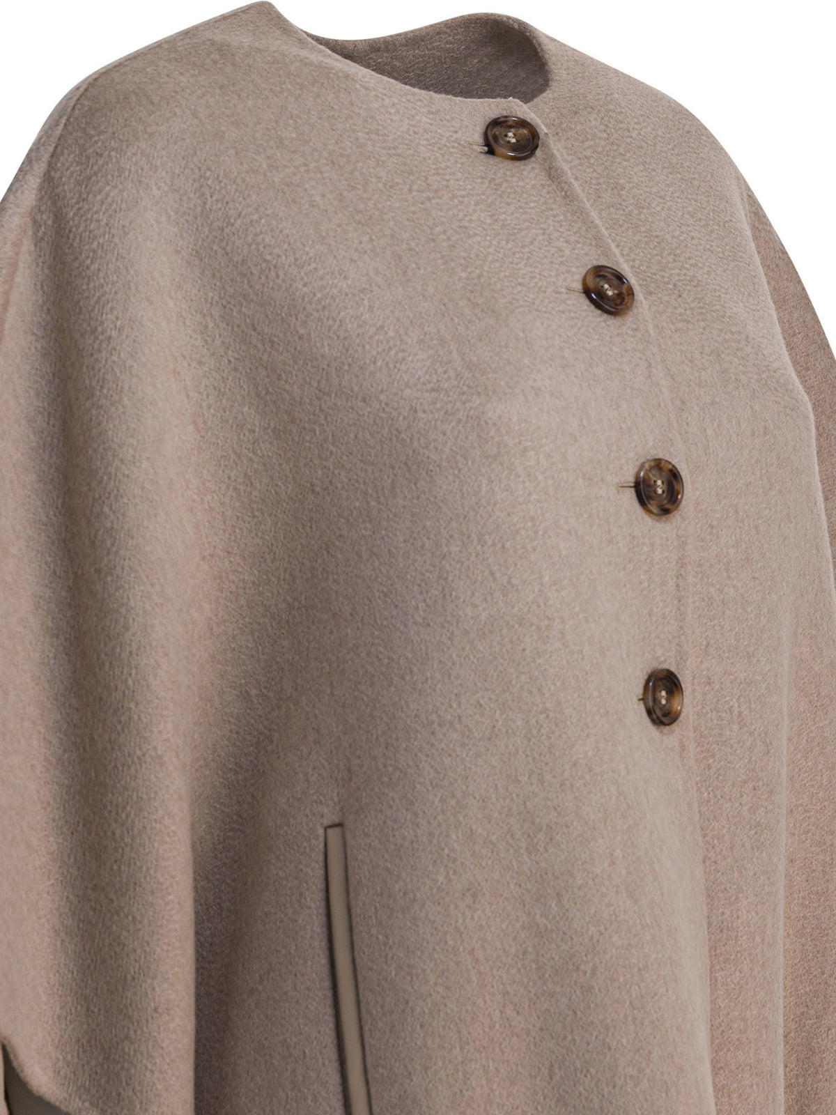 Max Mara Cashmere midi cape - Beige