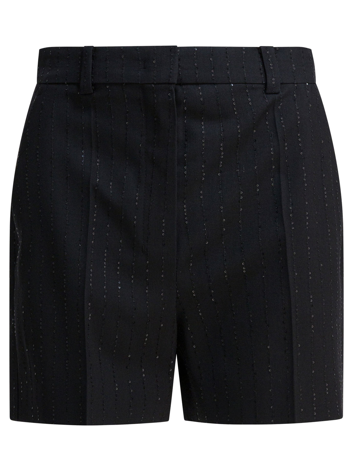 Max Mara Pianoforte Wool five-pocket shorts - Black