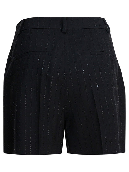 Max Mara Pianoforte Wool five-pocket shorts - Black