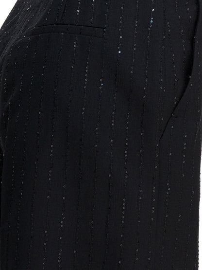 Max Mara Pianoforte Wool five-pocket shorts - Black