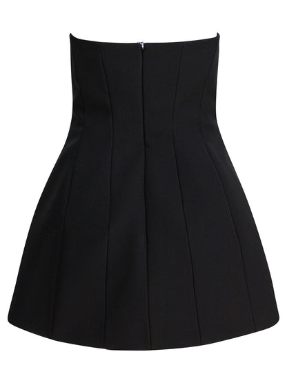 Max Mara Pianoforte Short wrap dress - Black
