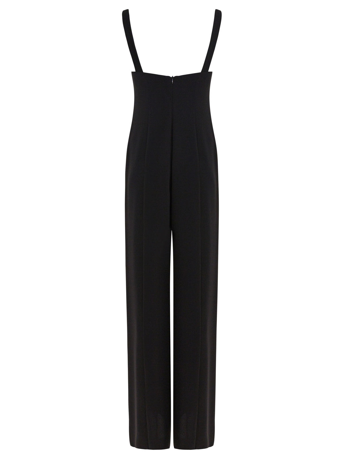 Max Mara Pianoforte Jumpsuit with bow and zipper - Black