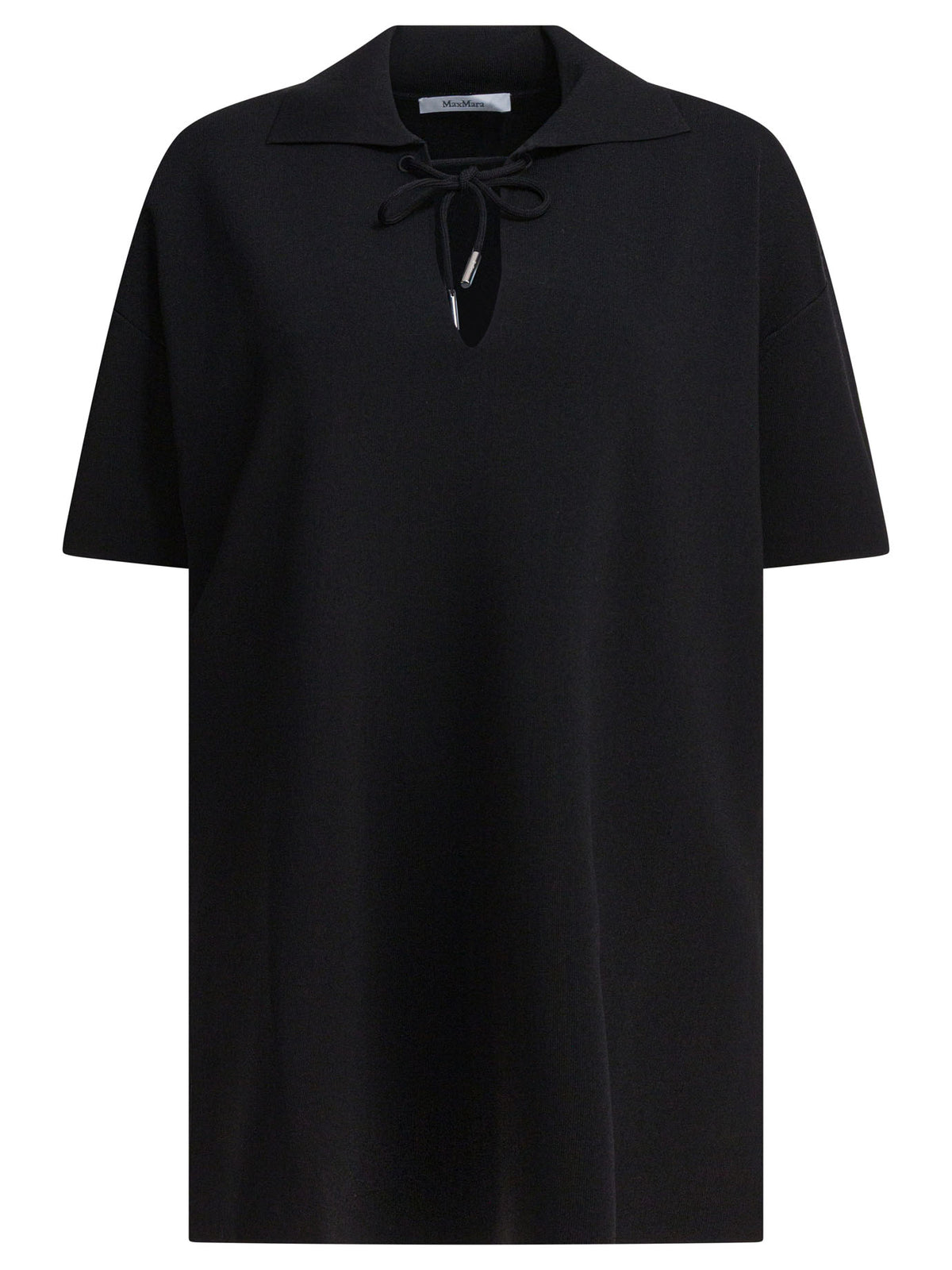 Max Mara Pure Short-sleeved viscose crepe shirt - Black